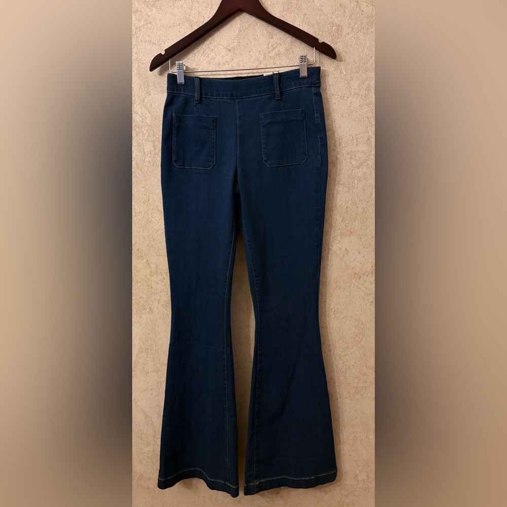 1822 Denim Silk Denim Flare - Picture 2 of 8